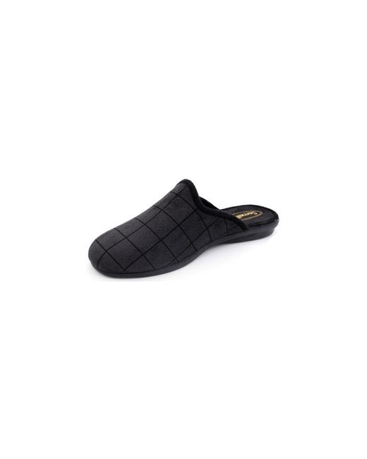 Chaussons maxence Semelflex pour homme en coloris Black