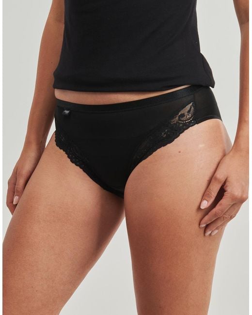 Sloggi Slips Romance Tai Pack De 4 in het Black