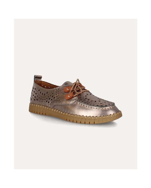 Derbies manduel Coco Abricot en coloris Brown