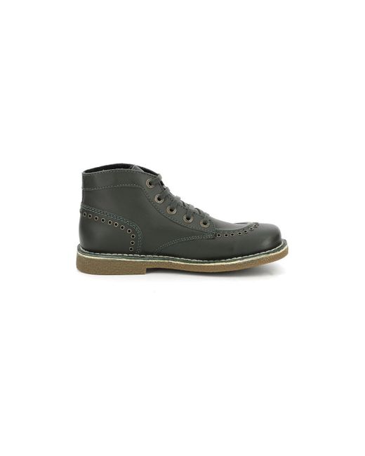 Bottines Legendiknew Plat Oxford kaki Kickers en coloris Green