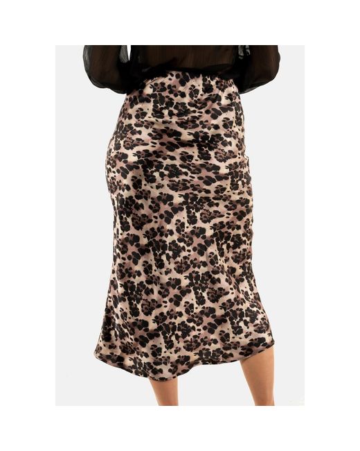 Jupes Midi 252-Jleol.F Morgan en coloris Black