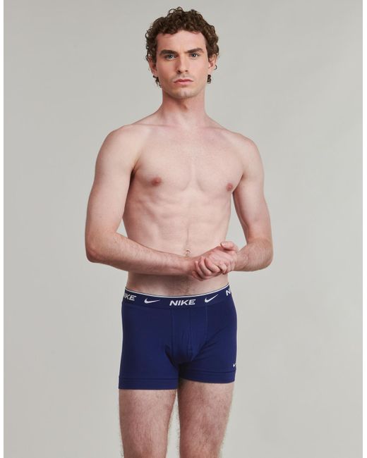 Nike Boxers Trunk 3Pk in het Blue voor heren