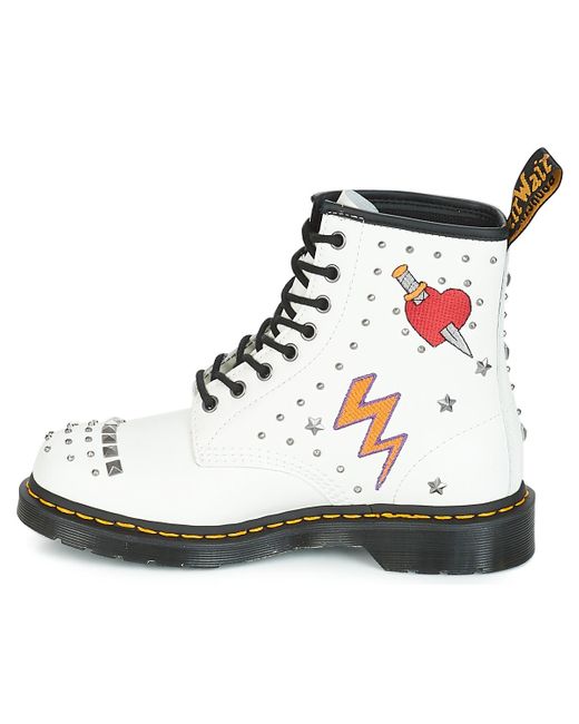 dr martens rockabilly white