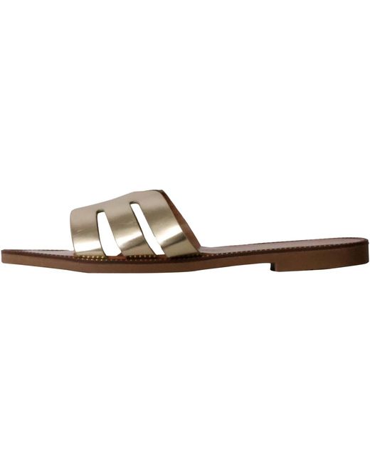 Sandales plates Mules Plates Cuir La Bottine Souriante Paris Super Mode en coloris Brown
