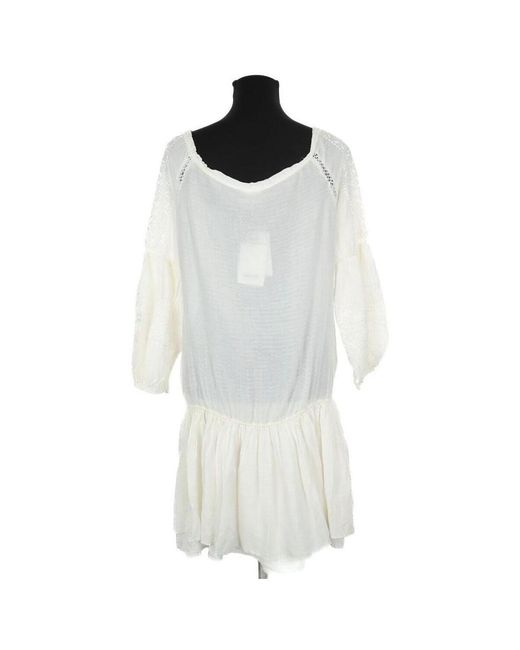 Robe courte Robe en coton blanche Mes Demoiselles en coloris White
