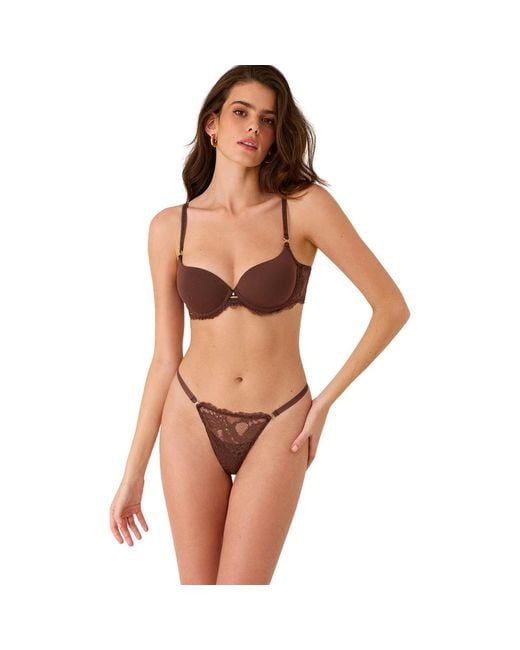 Strings String Ficelle Renatta Selmark en coloris Brown