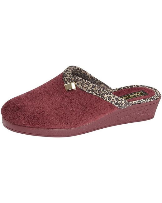 Chaussons Jackie Sleeper en coloris Red