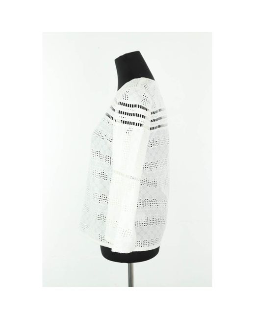 Blouses Blouse en coton blanche Ba&sh en coloris Gray