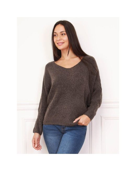 Pull Pulls Pour Femme La Modeuse en coloris Gray