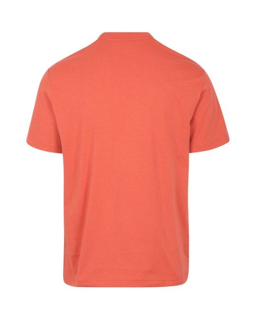 T-shirt Lacoste pour homme en coloris Orange