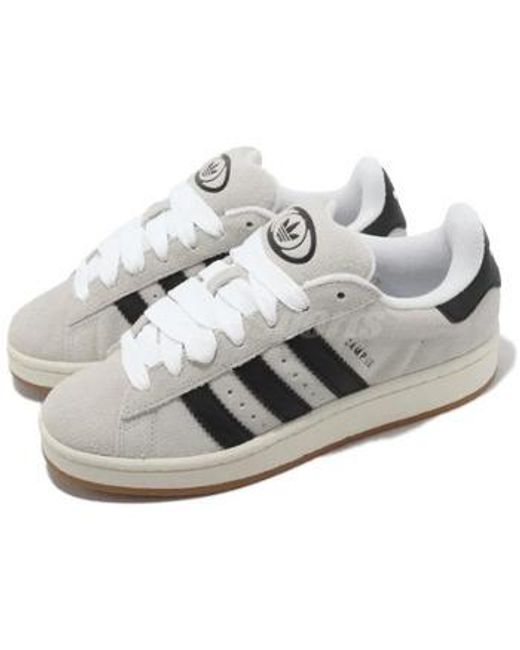 Baskets basses Campus 00's Crystal White Core Black Adidas en coloris Metallic