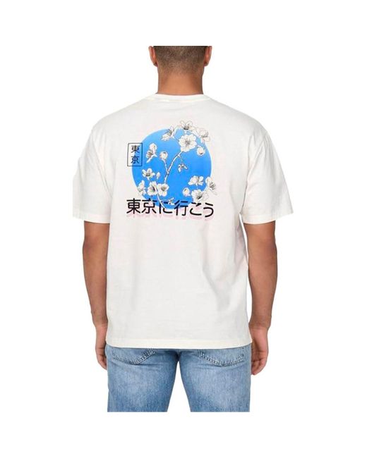 T-shirt 22028731 Only & Sons pour homme en coloris White