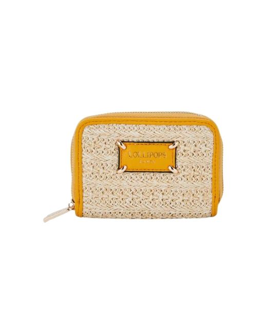 Portefeuille Portefeuille Ref I287239 Jaune 11.5*8*2 cm Lollipops en coloris Metallic