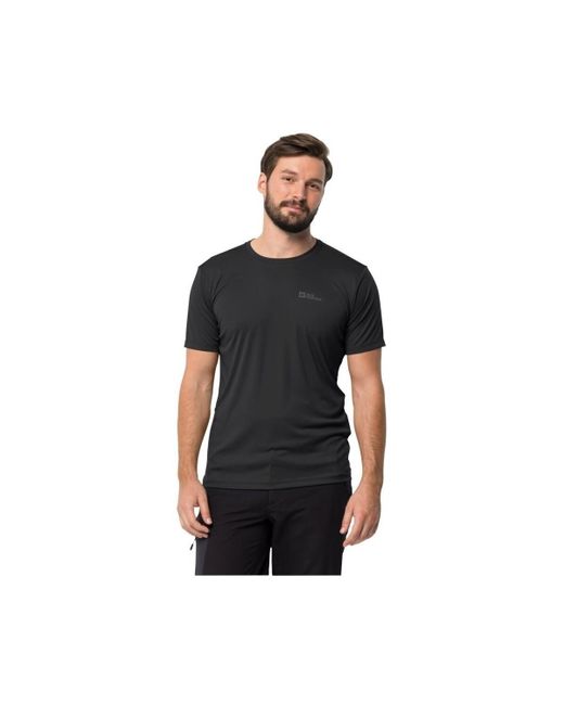 T-shirt 18070726000 Jack Wolfskin pour homme en coloris Black