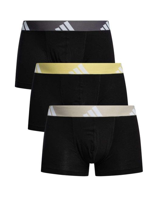 Caleçons Lot de 3 boxers Active Flex en coton Adidas pour homme en coloris Black