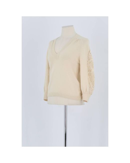Pull Pull En Laine Ba&sh en coloris Natural