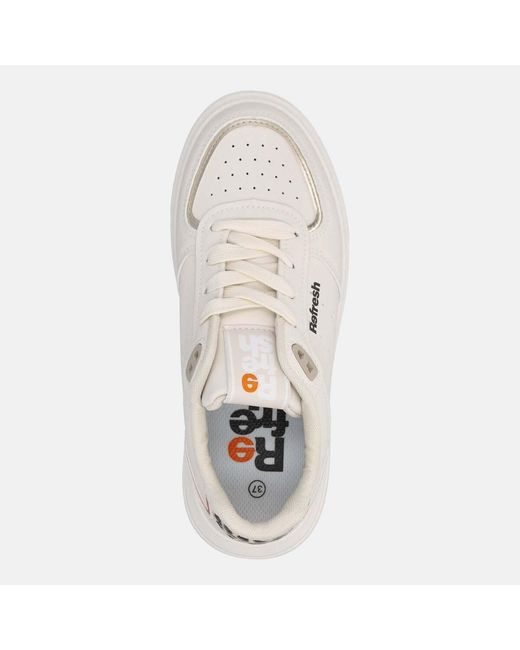 Baskets basses SNEAKERS Refresh en coloris White