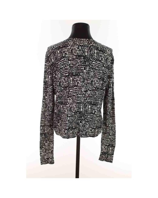 Blouses Top en coton Diane von Furstenberg en coloris Black