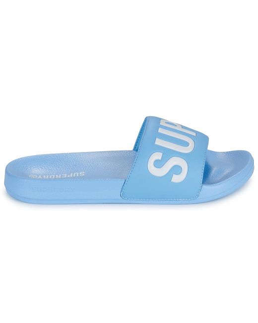 Claquettes Pool Slide Superdry en coloris Blue