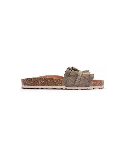 Baskets 3300620220-KAKI Verbenas en coloris Brown