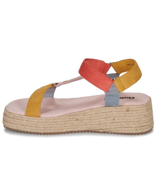 Sandales Compensées 170849 Refresh en coloris Pink