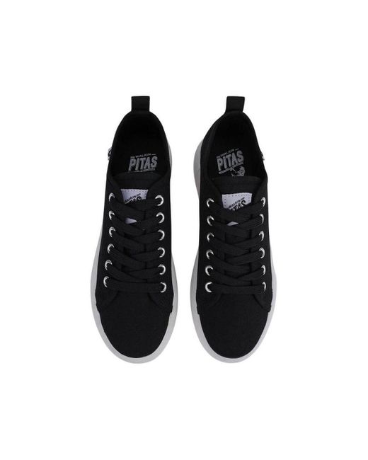 Baskets basses WALK IN PITAS en coloris Black