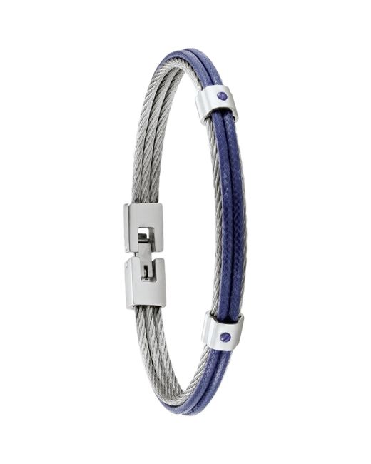 Bracelets Bracelet Fuf acier et cordelette bleue Jourden pour homme en coloris Blue