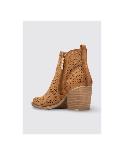 Bottes à talon 145037 Xti en coloris Brown