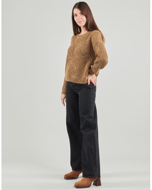 Pull ONLHANJA LS GLITTER ONLY en coloris Brown