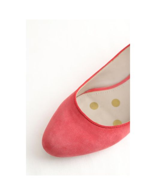 Ballerines Ballerines en daim roses Boden en coloris Red
