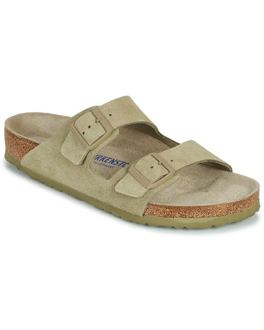 Birkenstock Slippers Arizona Sfb in het Groen voor heren - Bespaar 15% -  Lyst