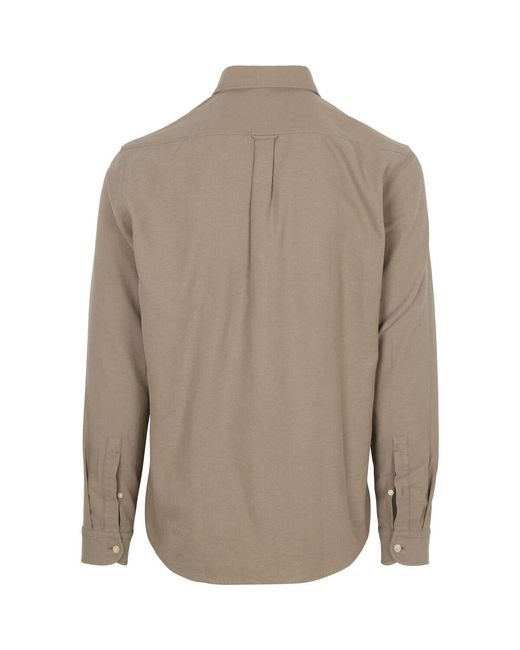 Boss Overhemd Lange Mouw Rickert Overhemd in het Brown voor heren