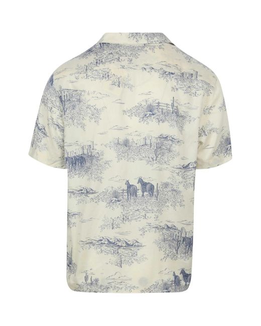 Chemise Overhemd Manches courtes Blanc cassé Sunset Vintage Levi's pour homme en coloris Gray