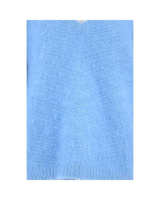 Pull Pull En Lin Sandro en coloris Blue