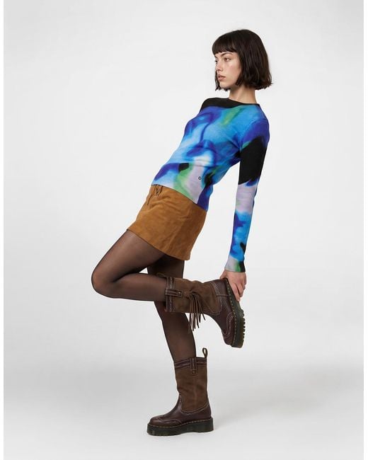 Desigual Trui Clouds Lacroix in het Blue