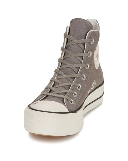 Baskets montantes CHUCK TAYLOR ALL STAR LIFT Converse en coloris Gray