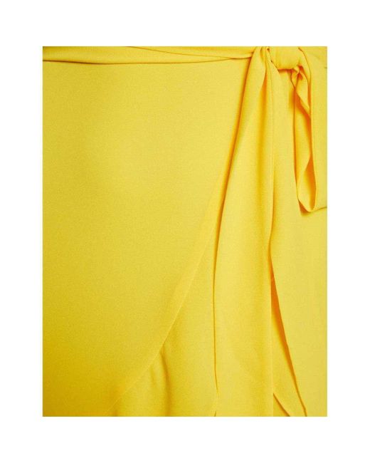 Robe courte 161926VTPE24 Morgan en coloris Yellow