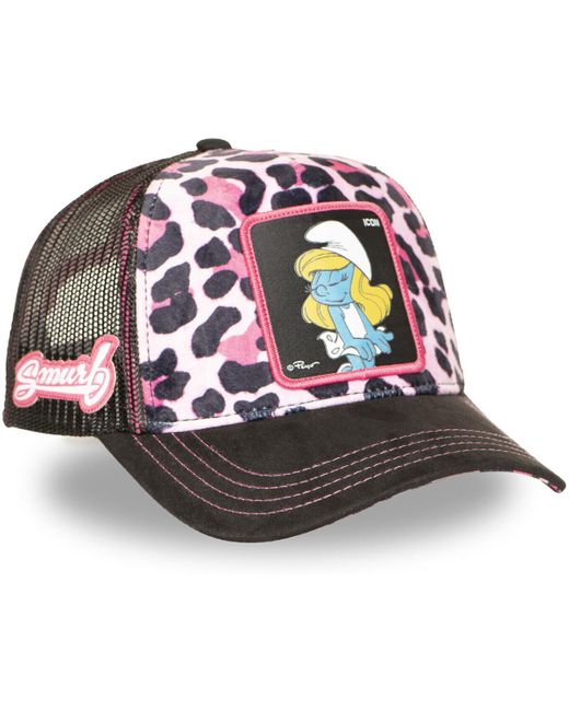Casquette Casquette trucker avec filet The Smurfs Icon Capslab pour homme en coloris Pink