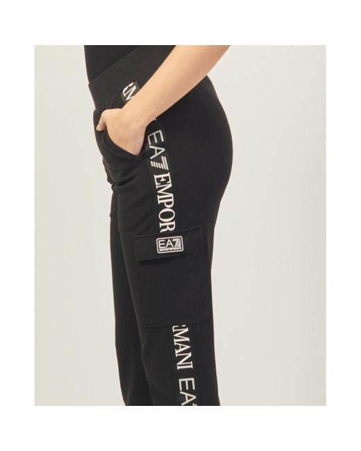 Pantalon Pantalon cargo Dynamic Athlete en tissu technique EA7 en coloris Black
