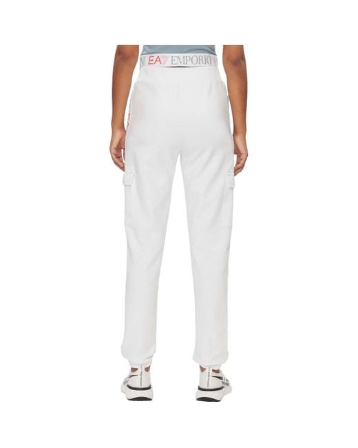 Pantalon Pantaloni EA7 en coloris White