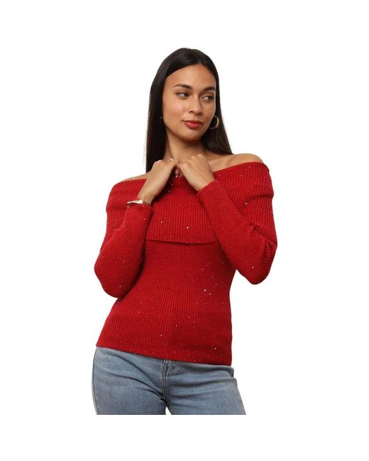 Pull Pulls Pour Femme La Modeuse en coloris Red