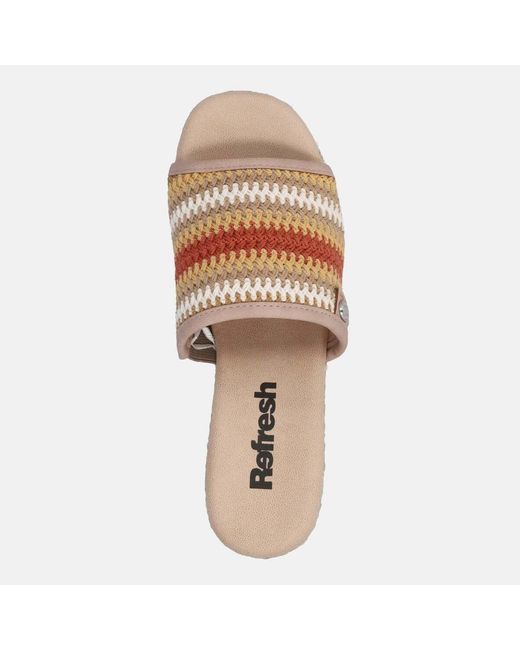 Mules Ciabatte Zeppa Refresh en coloris Brown