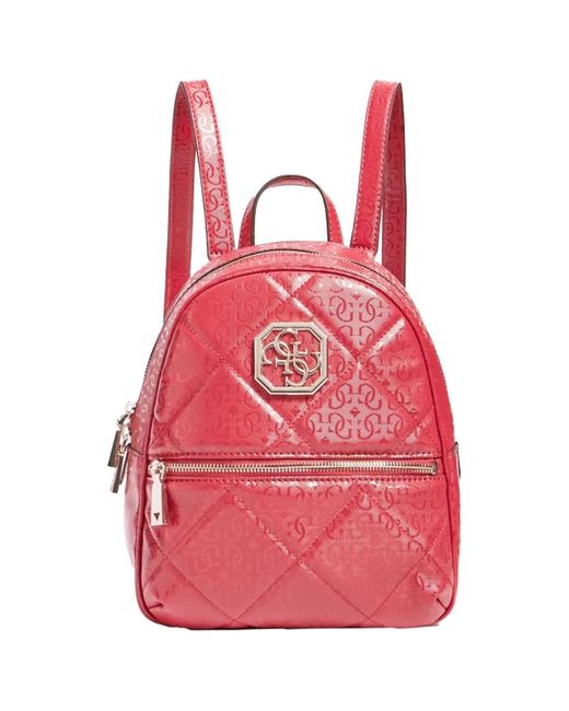 Sac A Dos Ref 52163 29 22 10 5 Rouge Berry Sac A Dos Guess En Coloris Rouge Lyst