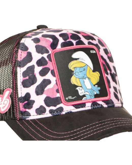 Casquette Casquette trucker avec filet The Smurfs Icon Capslab pour homme en coloris Pink