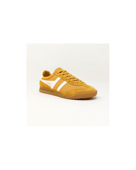 Baskets BASKET TORNADO JAUNE/BLANC Gola en coloris Metallic