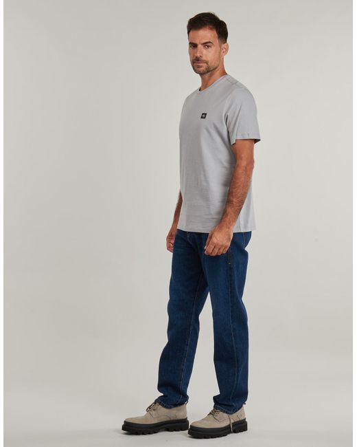 Calvin Klein T-Shirt Ss Badge 30S Jersey Classic Tee in Gray für Herren