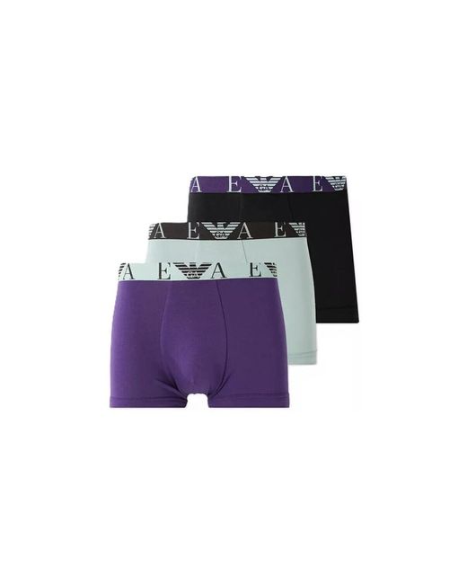 Boxers Pack De 3 EA7 pour homme en coloris Purple