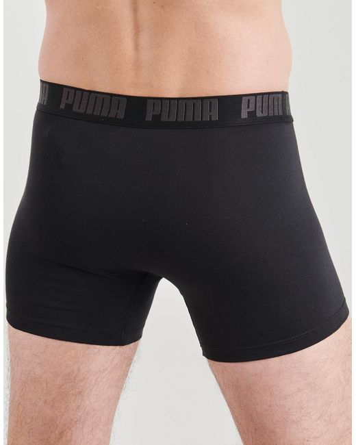 PUMA Boxers Basic Pack De 6 in het Black voor heren