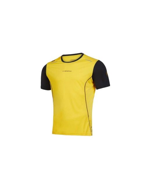 T-shirt T-shirt Tracer Yellow/Black La Sportiva pour homme
