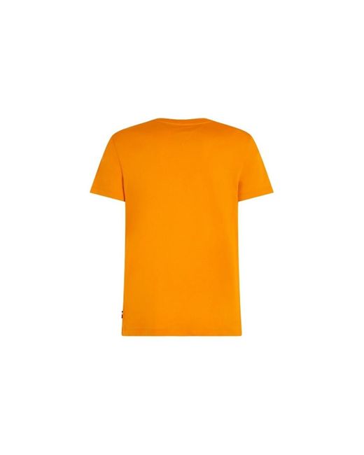 T-shirt MW0MW34387 Tommy Hilfiger pour homme en coloris Orange